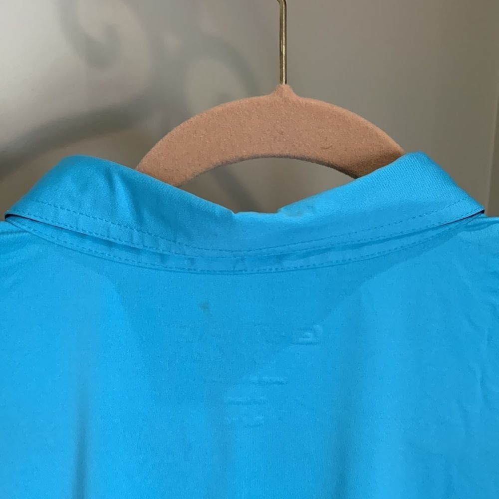 XL Blue Button Down Polo - Picture 4 of 8
